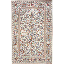 Tappeto Originale Kashan Persia 198x304 Avorio