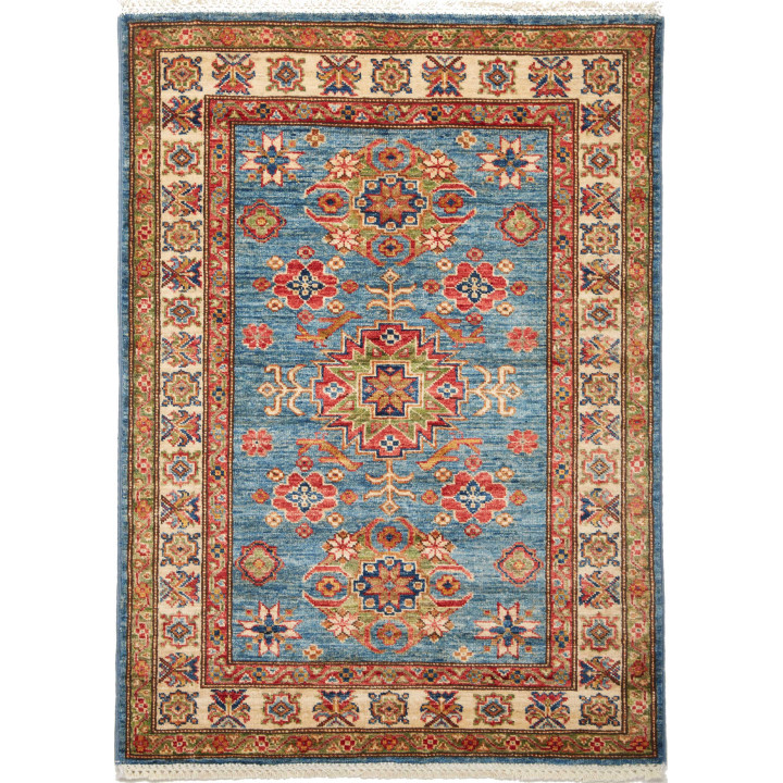 Hand Made Rug Kazak Fine Pakistan 89x125 Blue R