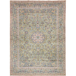 Hand Made Rug Nadjafabad Persia 318x430 Sage Gr