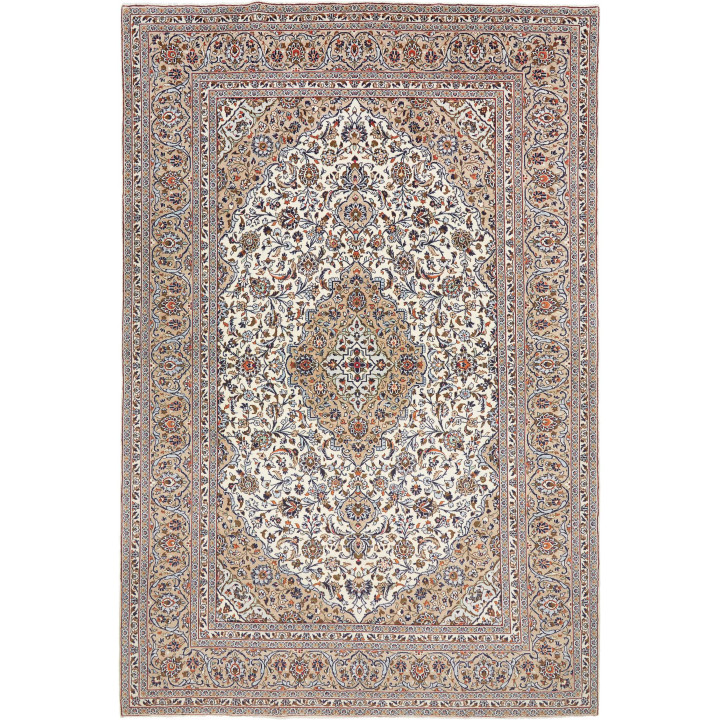 Tappeto Originale Kashan Persia 247x372 Avorio