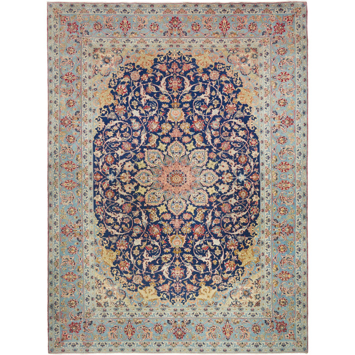 Tappeto Originale Nadjafabad Persia 310x423 Blu