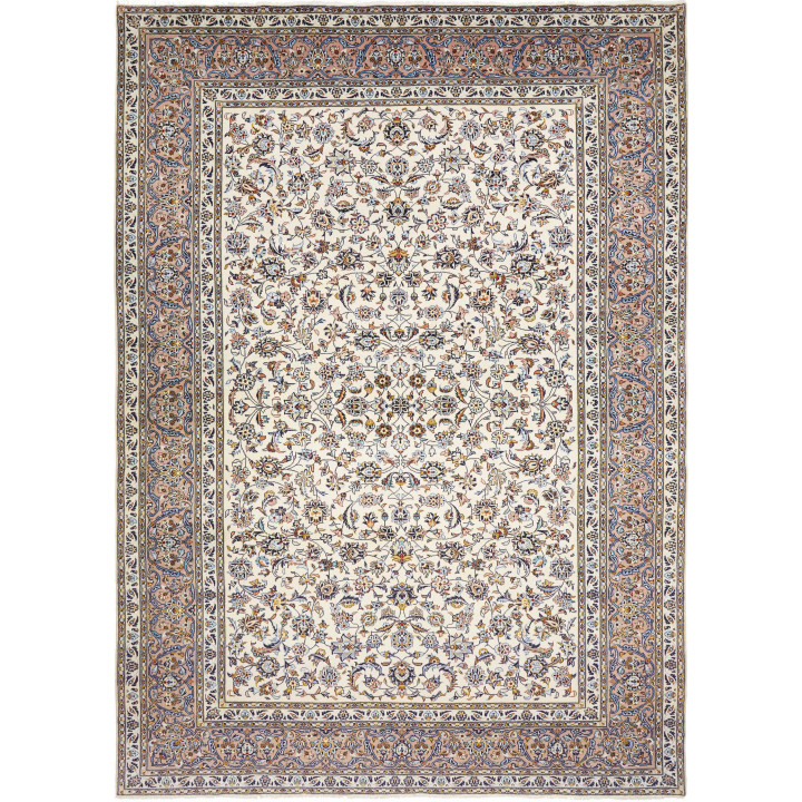 Tappeto Originale Kashan Persia 284x396 Avorio