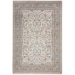 Hand Made Rug Kashan Persia 235x342 Ivory Blue