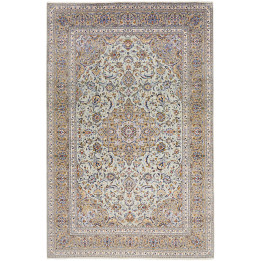 Hand Made Rug Kashan Persia 227x350 Sage Green