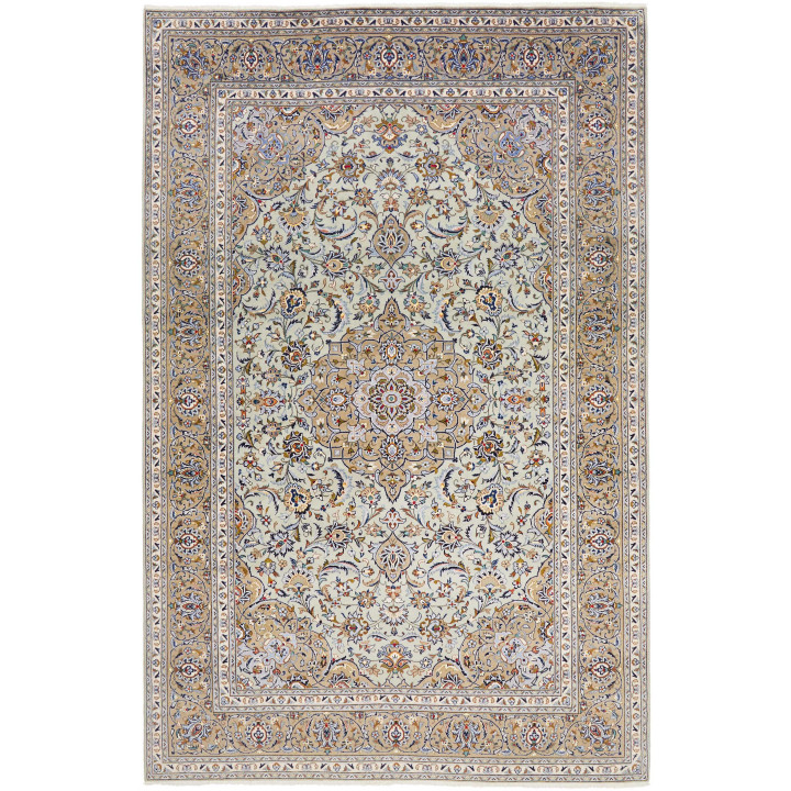 Tappeto Originale Kashan Persia 227x350 Verde S