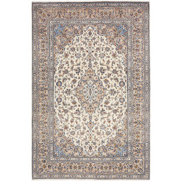 Hand Made Rug Kashan Persia 205x310 Beige Blue
