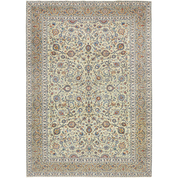 Tappeto Originale Kashan Persia 260x370 Avorio