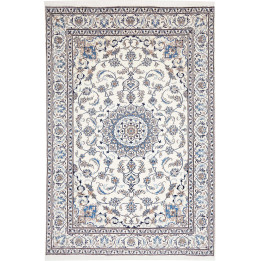 Hand Made Rug Nain Kashmar Persia 198x295 Ivory