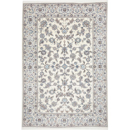 Hand Made Rug Nain Kashmar Persia 200x295 Ivory