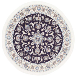 Hand Made Rug Nain Kashmar Persia 146x146 Dark