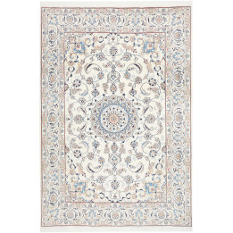 Hand Made Rug Nain Kashmar Persia 198x295 Ivory