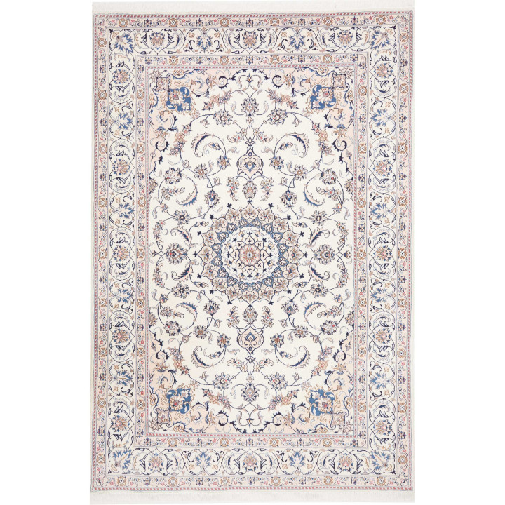 Hand Made Rug Nain Kashmar Persia 195x300 Ivory