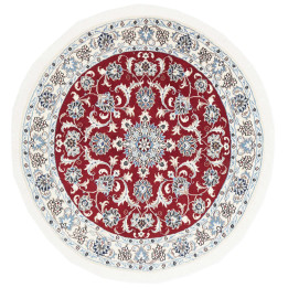 Hand Made Rug Nain Kashmar Persia 130x135 Dark