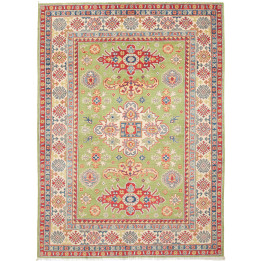 Hand Made Rug Kazak Afghanistan 148x205 Green R