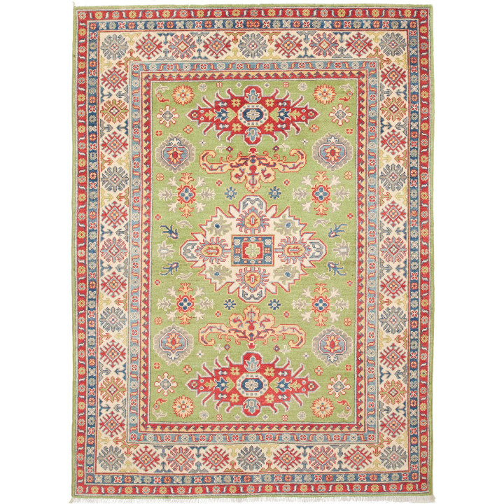 Hand Made Rug Kazak Afghanistan 148x205 Green R