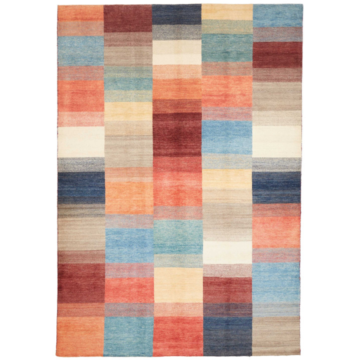 Hand Made Rug Mosaic Pakistan 199x291 Multicolo