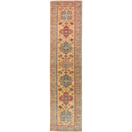 Hand Made Rug Kazak Fine Pakistan 78x306 Orange