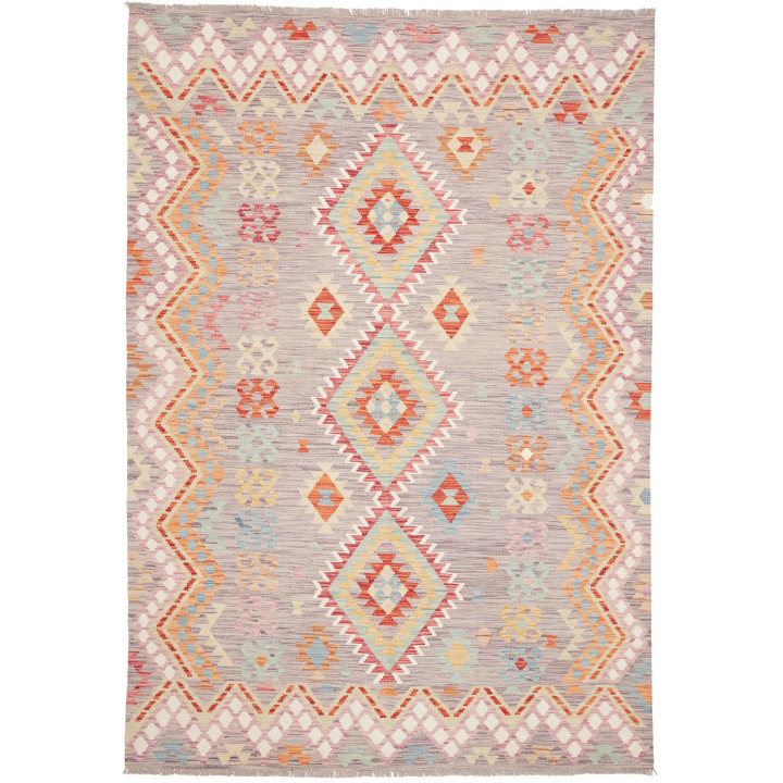 Tappeto Originale Kilim Afghanistan 164x235 Gri