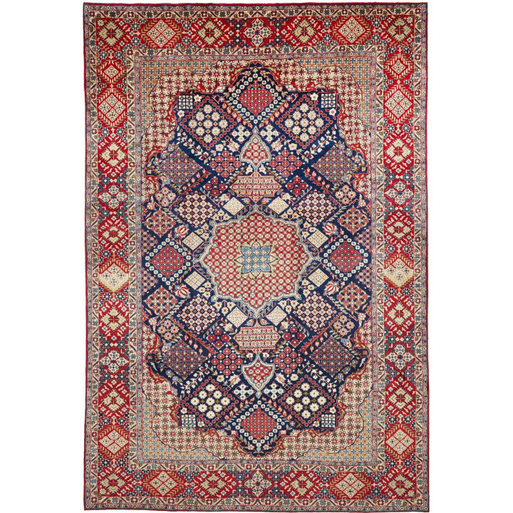 Hand Made Rug Nadjafabad Persia 275x410 Dark Bl