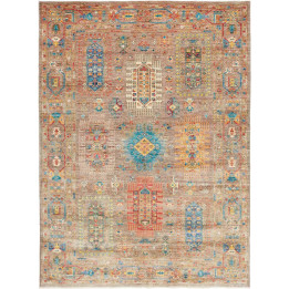 Hand Made Rug Floralia Pakistan 170x231 Brown B