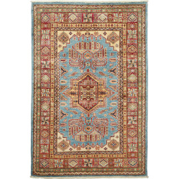 Hand Made Rug Kazak Fine Pakistan 120x179 Light