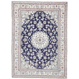 Hand Made Rug Nain Kashmar Persia 171x237 Dark