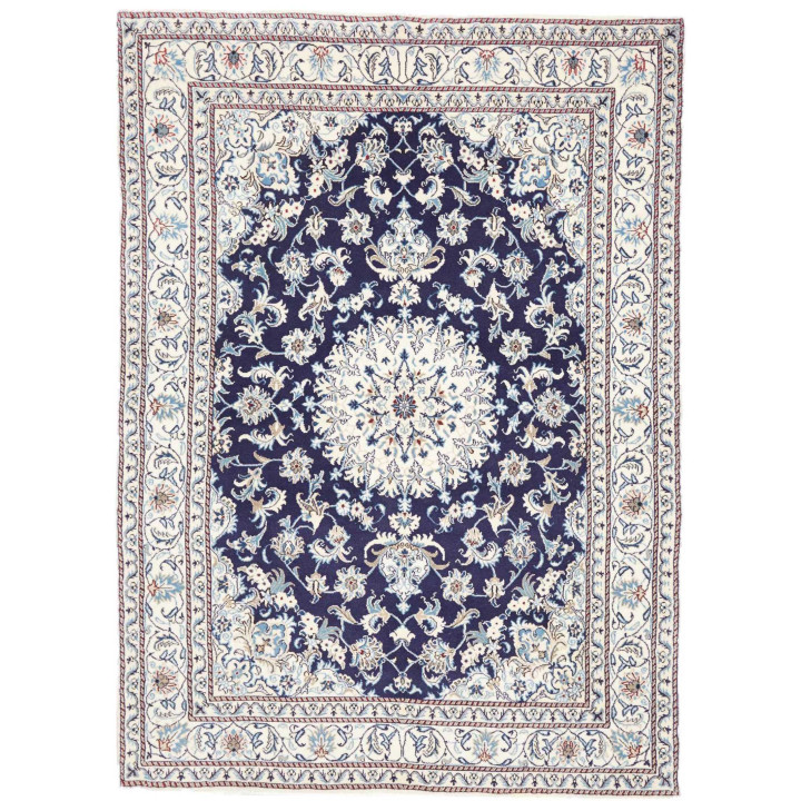Hand Made Rug Nain Kashmar Persia 171x237 Dark