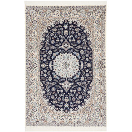 Tappeto Originale Nain 6la Persia 122x185 Blu S