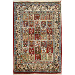 Hand Made Rug Moud Persia 96x145 Red Light Blue