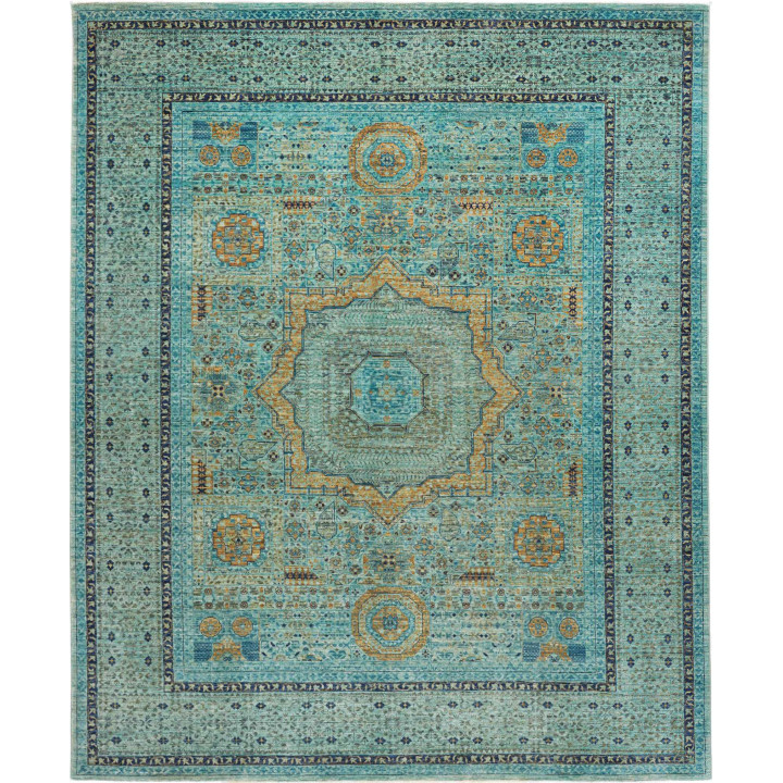 Hand Made Rug Kairo Pakistan 252x306 Turquoise