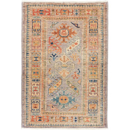 Hand Made Rug Kazak Fine Pakistan 68x97 Taupe O