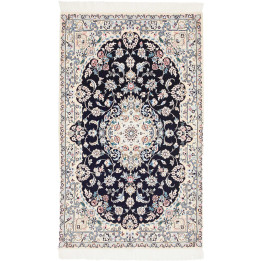 Hand Made Rug Nain 6la Persia 79x129 Dark Blue