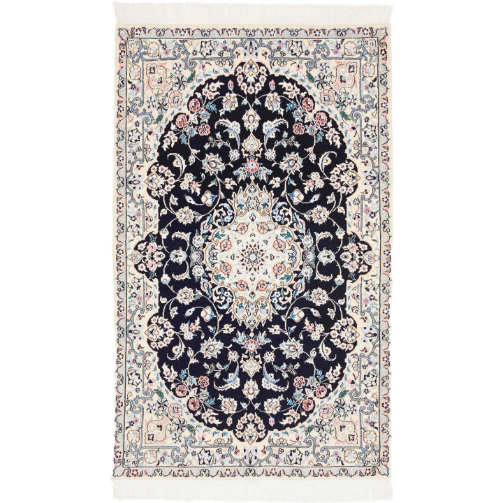 Tappeto Originale Nain 6la Persia 79x129 Blu Sc
