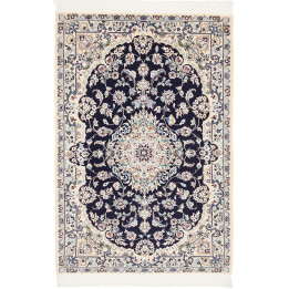 Hand Made Rug Nain 6la Persia 85x127 Midnight B