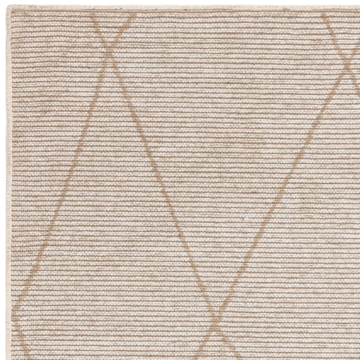 Tappeto Mulberry geometrico crema e beige 120x17