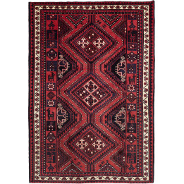 Tappeto Originale Lori Persia 186x273 Rosso Blu