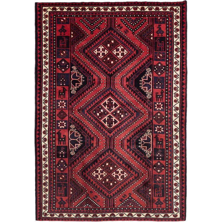 Tappeto Originale Lori Persia 186x273 Rosso Blu