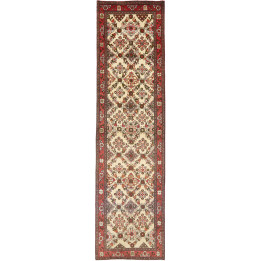 Tappeto Originale Hamadan Persia 100x368 Avorio