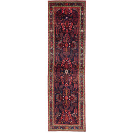 Tappeto Originale Hamadan Persia 104x370 Blu Sc
