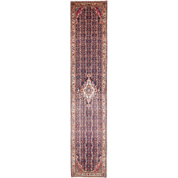 Tappeto Originale Hamadan Persia 110x532 Blu Sc