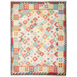 Hand Made Rug Kilim Afghanistan 253x347 Ivory M