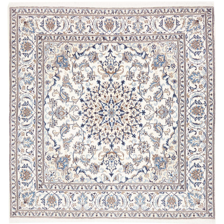 Hand Made Rug Nain Kashmar Persia 195x208 Ivory