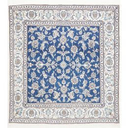 Hand Made Rug Nain Kashmar Persia 196x210 Blue