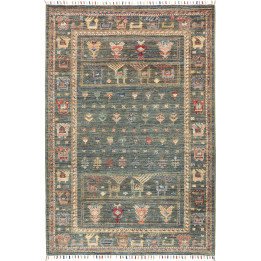 Hand Made Rug Istintia Pakistan 100x152 Petrol