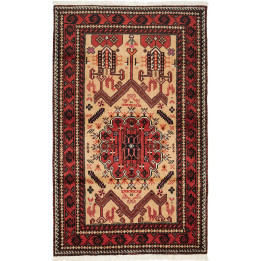 Hand Made Rug Baluch Persia 115x190 Red Beige
