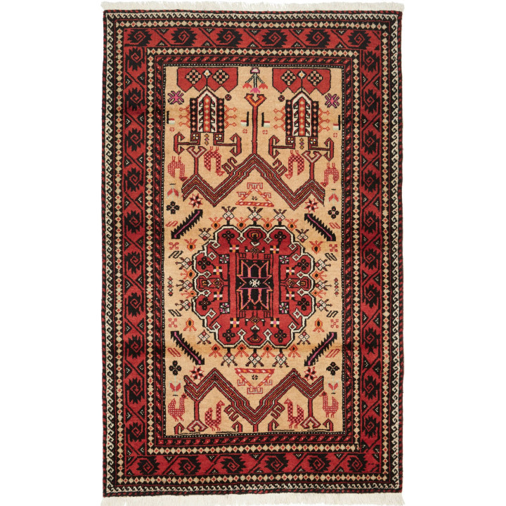 Tappeto Originale Baluch Persia 115x190 Rosso B