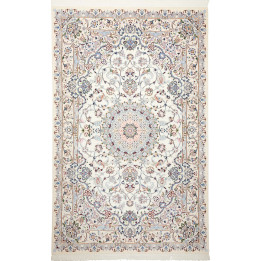 Hand Made Rug Nain 9la Persia 160x296 Ivory Blu
