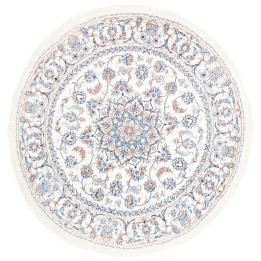 Hand Made Rug Nain Kashmar Persia 200x203 Ivory