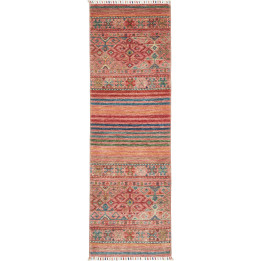 Hand Made Rug Istintia Pakistan 60x185 Red Mult