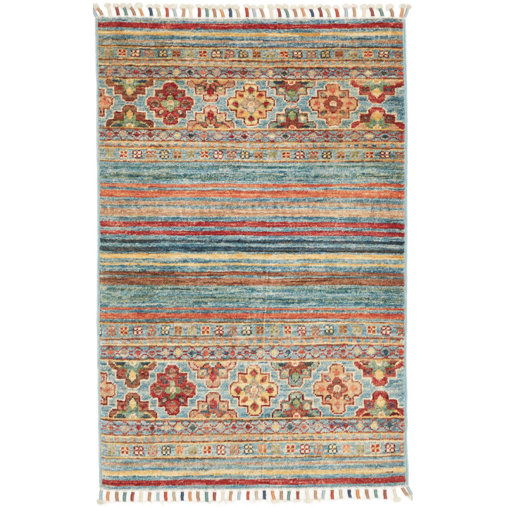 Hand Made Rug Istintia Pakistan 64x99 Light Blu